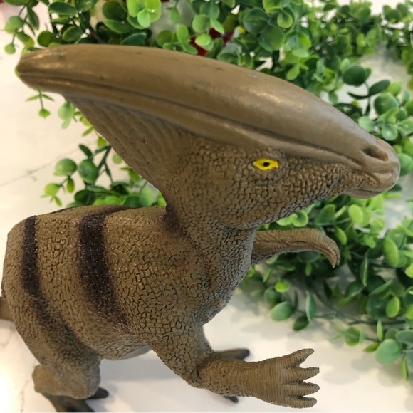 Parasaurolophus  Dino plastic toy kids Jurassic park world made in China EUC 13” - Picture 5 of 6